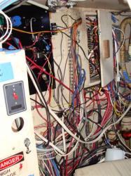 Crazy engine room wiring